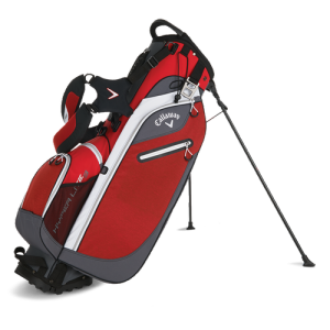Callaway Hyper Lite 3 Stand Bag - Red/Charcoal
