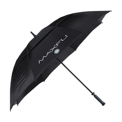 Double Canopy 62" Golf Umbrella - Black