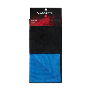 Maxfli Waffle Cotton Towel - Waffle-Cotton Golf Towel - Blue/Black